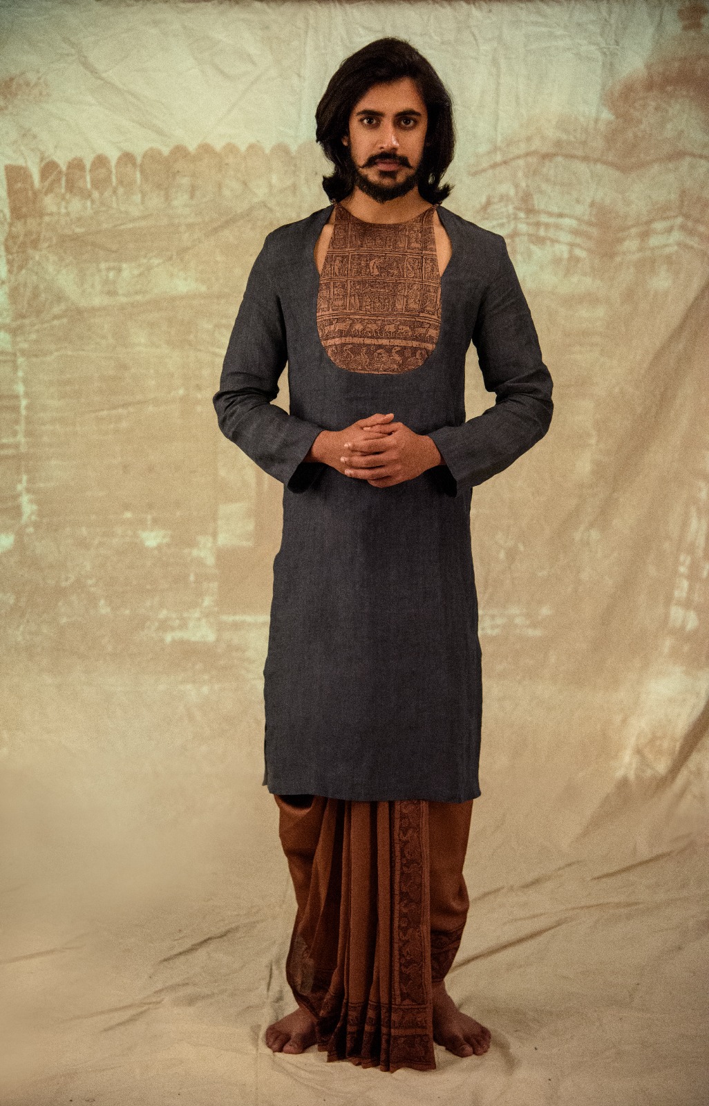 Handwoven Linen Kurta