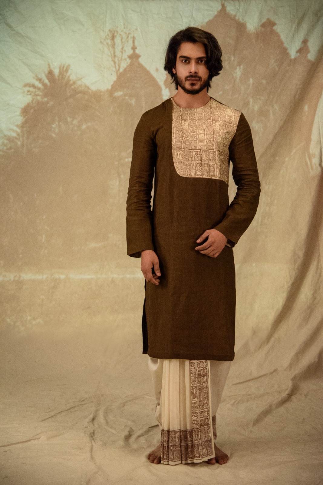 Handwoven Linen Kurta