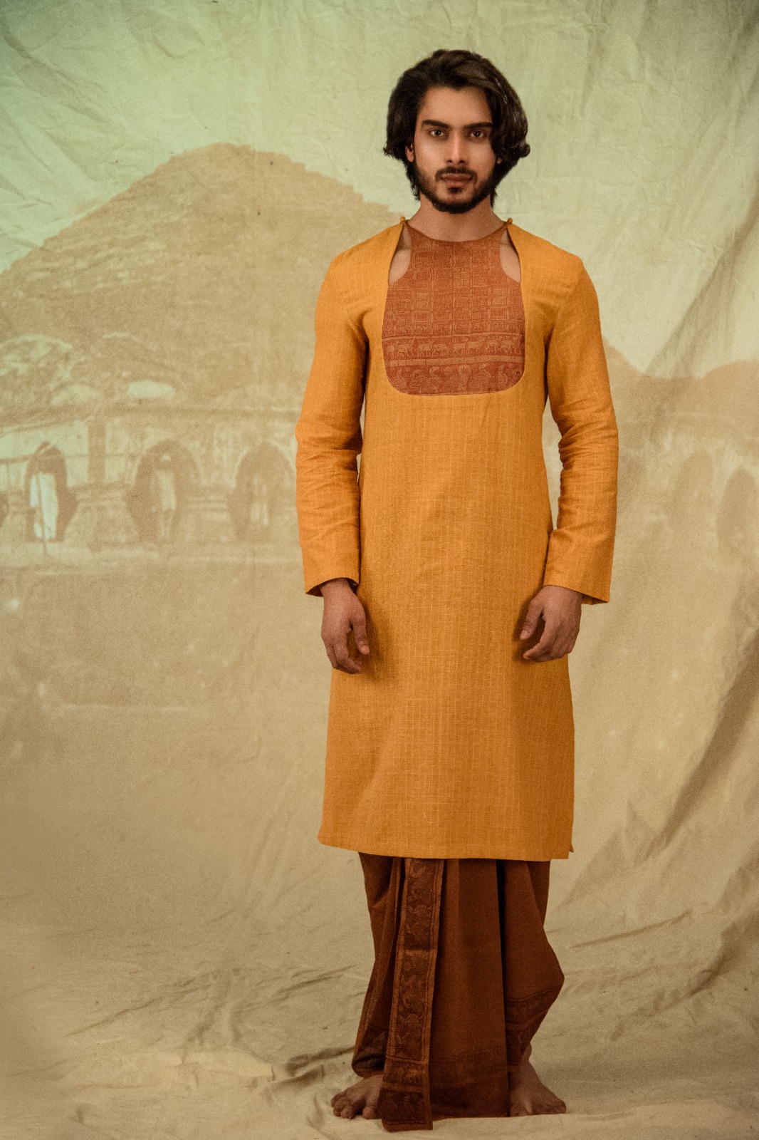 Handwoven Khadi Cotton Kurta