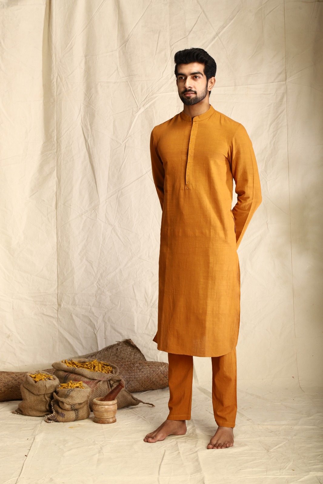 Handwoven Khadi Cotton Kurta