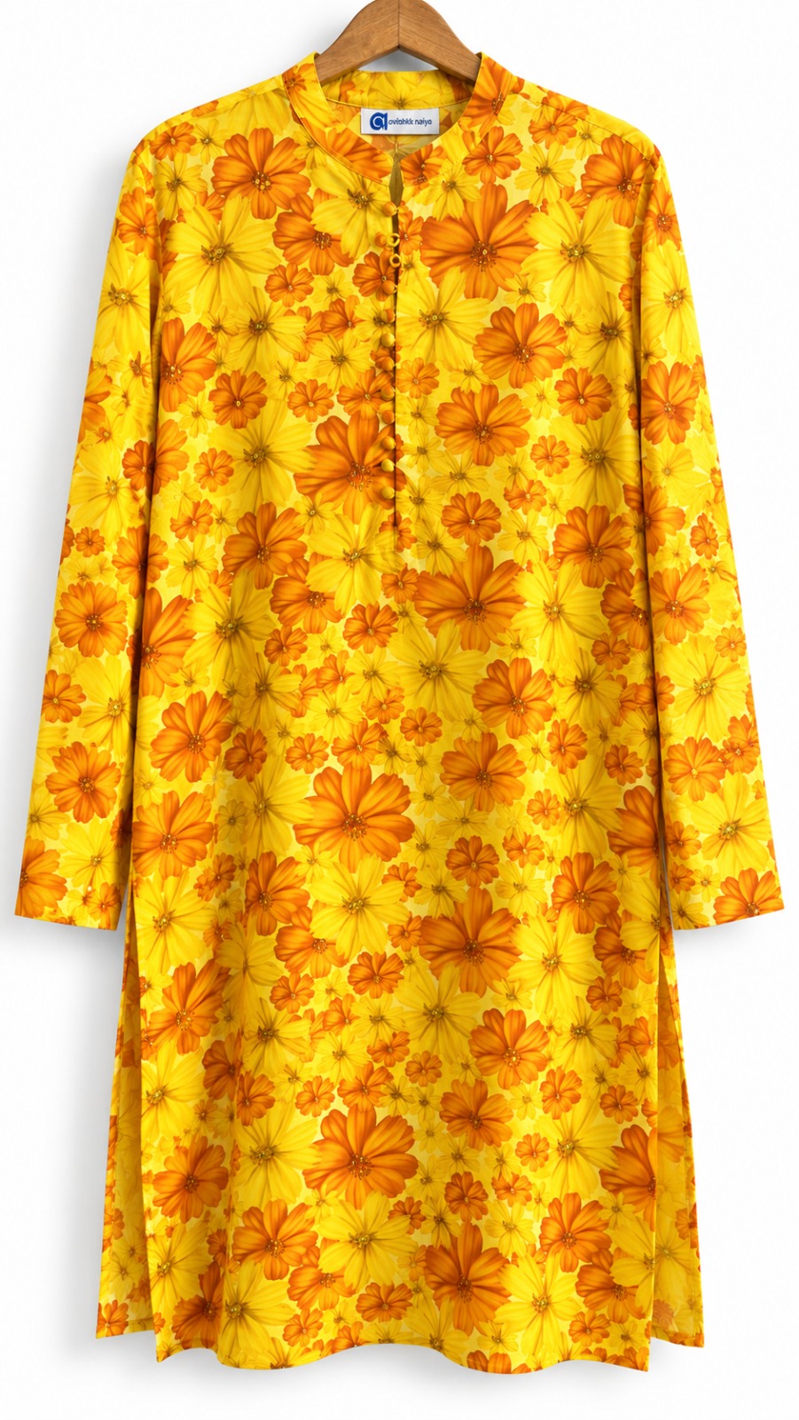 Chanderi Printed Kurta