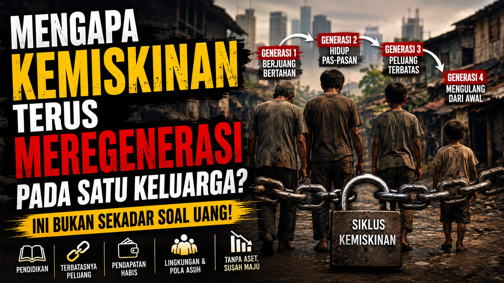 Mengapa Kemiskinan Terus Beregenerasi dalam Satu Keluarga? Ini Bukan Sekadar Soal Penghasilan