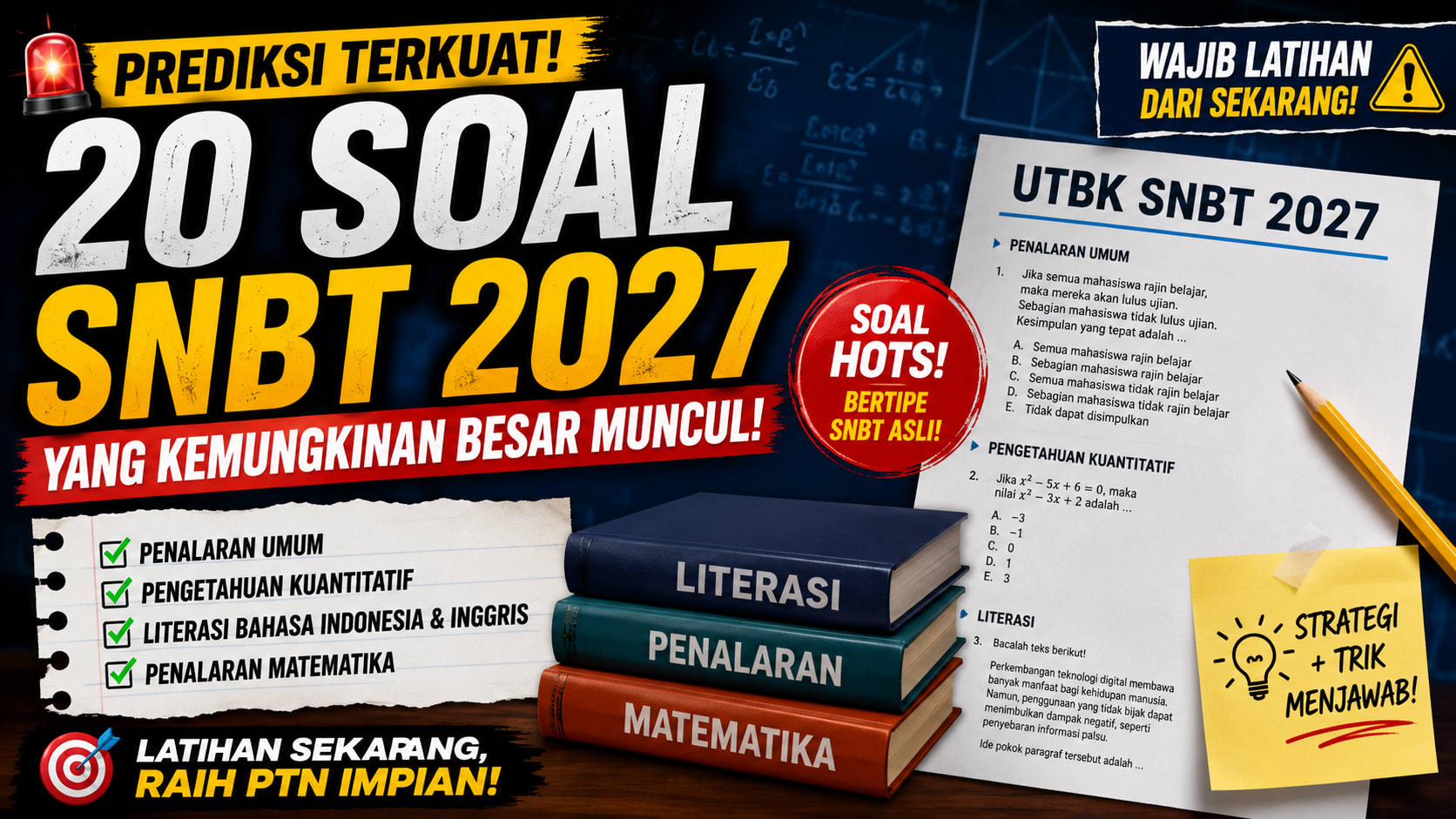 20 Contoh Soal Prediksi SNBT 2027 | matakelvin