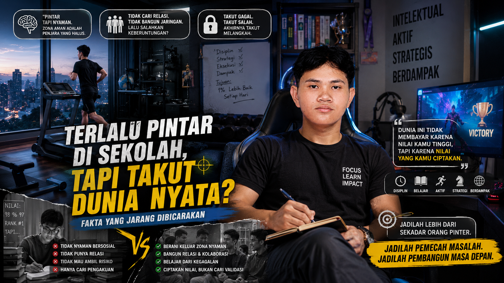 Kelvin: Mengapa Banyak Orang yang Terlalu Pintar di Sekolah Terkadang Justru Tidak Sesukses Mereka yang Nilainya Biasa Saja?