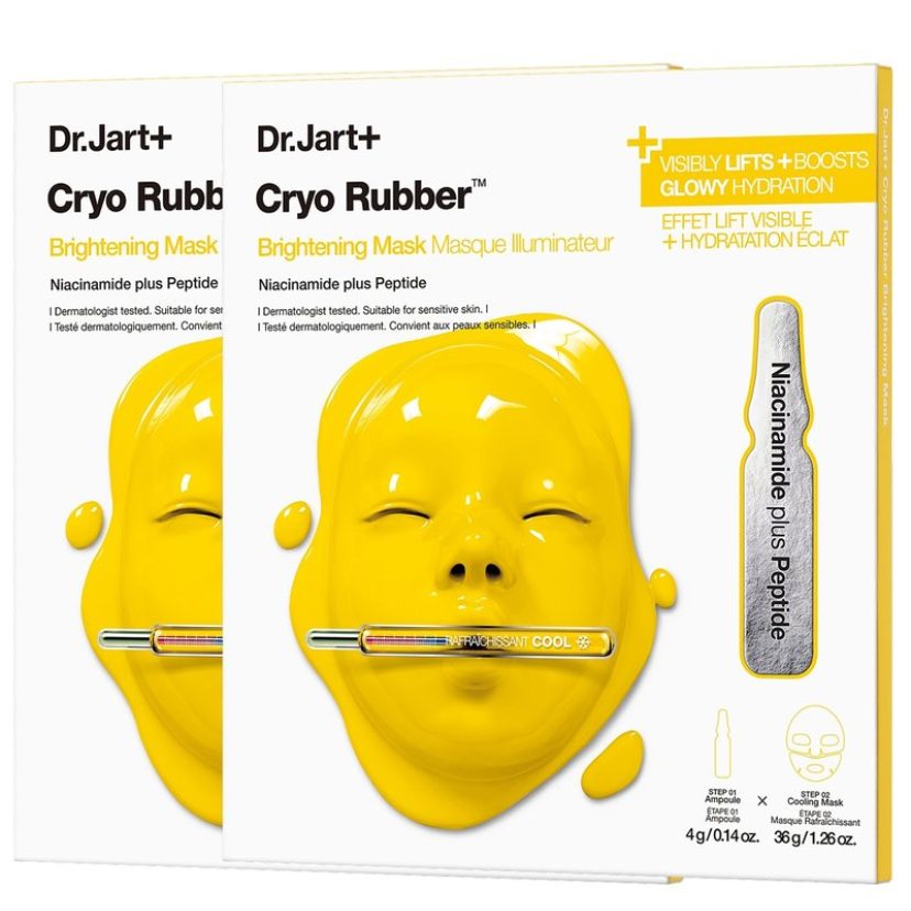 Cryo Rubber Brightening Hydrogel Mask with Niacinamide (2 Pack)