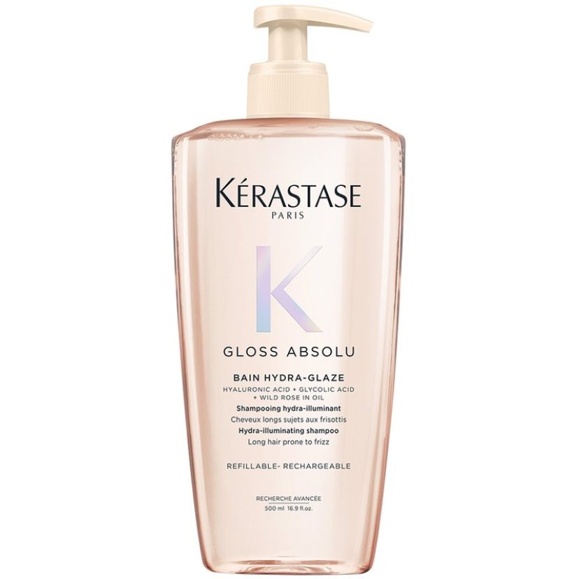 Gloss Absolu Refillable Shampoo with Glycolic Acid, Hyaluronic Acid and Wild Rose in Oil