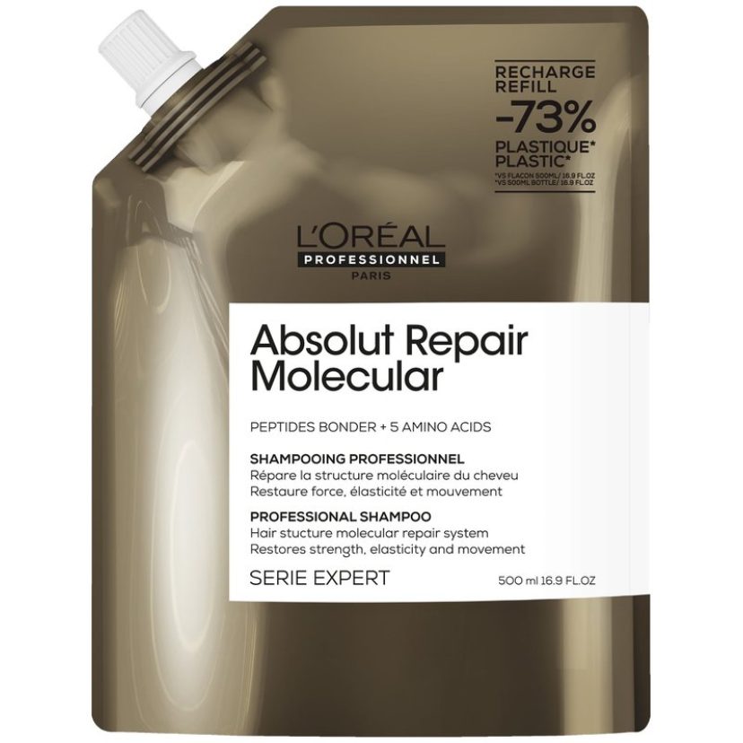 Absolut Repair Molecular Shampoo Refill Pack for Damaged Hair