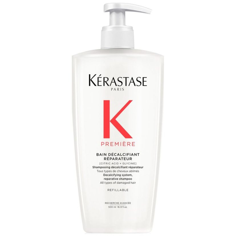 Première Shampoo Decalcifying & Repairing Refillable Bottle for Damaged Hair with Pure Citric Acid and Glycine