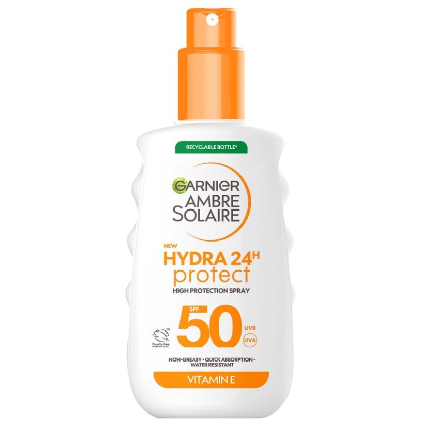 SPF 50 Hydra 24 Hour Protect High Protection UVB & UVA Hydrating Sun Cream Spray