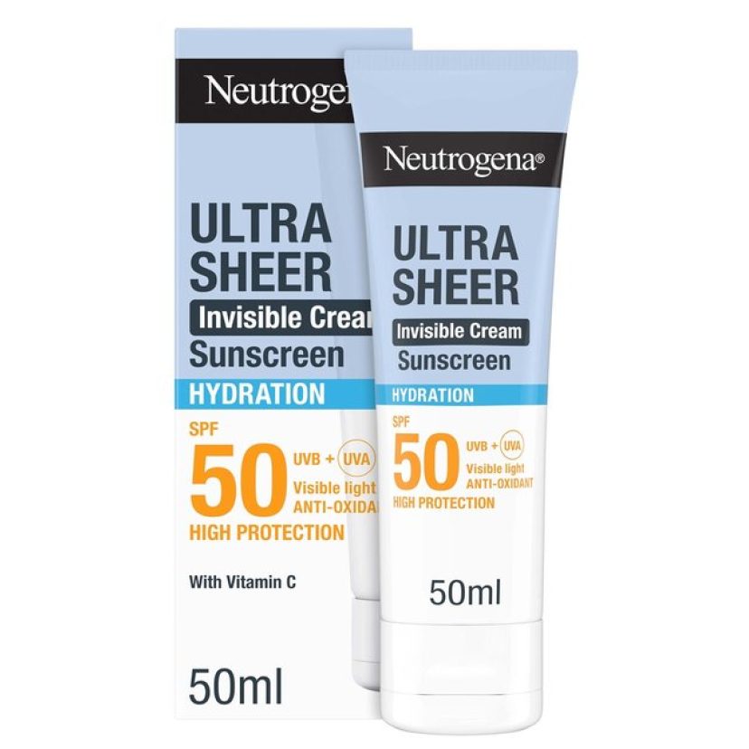 Ultra Sheer Invisible Cream Sunscreen Hydration SPF50
