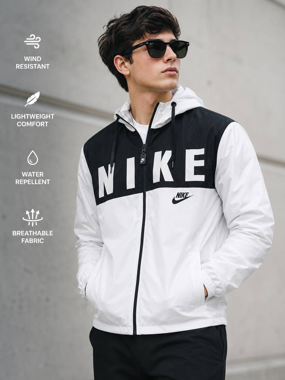 Nike Sportswear Windbreaker Jacket - White