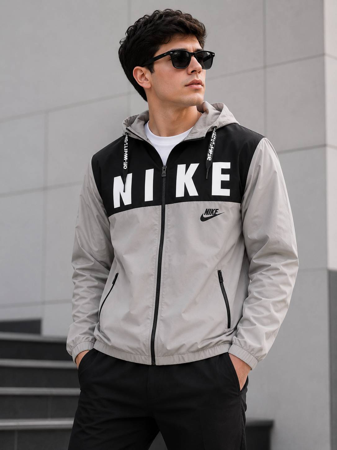 Nike Sportswear Windbreaker Jacket - Grey