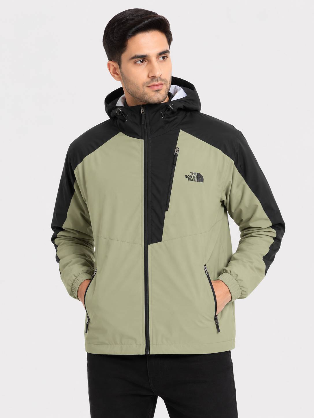 North face Windbreaker Jacket - Green & Black