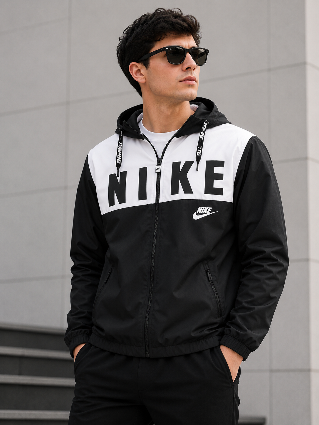 Nike Sportswear Windbreaker Jacket – BLACK