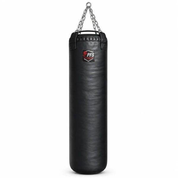 Боксерский мешок PRO 35 × 120 см, Натуральная кожа, чёрный