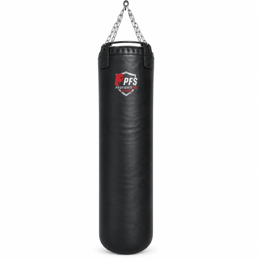 Боксёрский мешок STRIKE PRO 40 × 130 см, Натуральная кожа, чёрный
