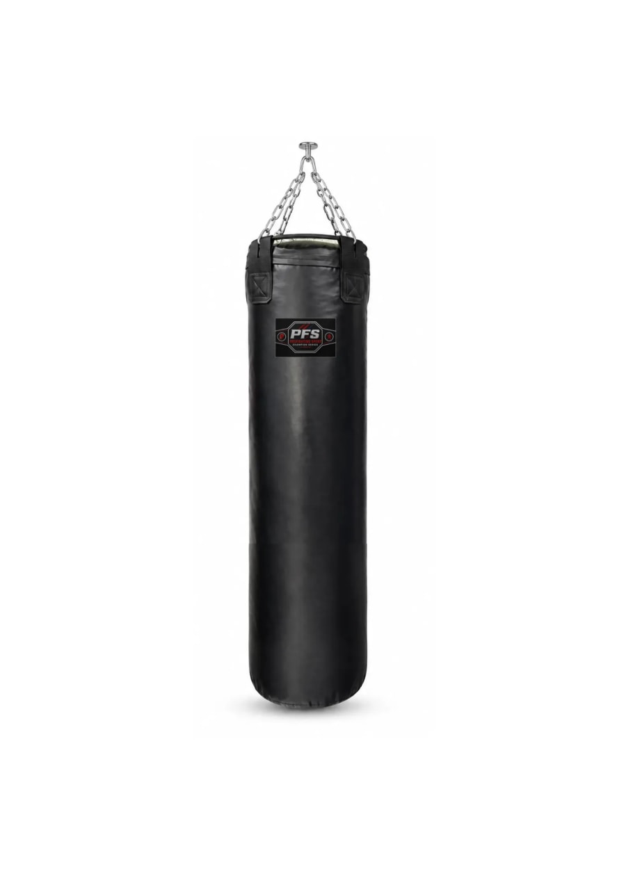 Боксерский мешок 35 × 120 см, ПВХ, чёрный