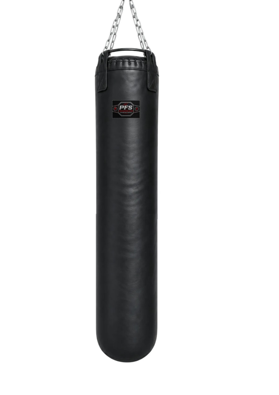 Боксерский мешок PRO 40 × 180 см, Натуральная кожа, чёрный