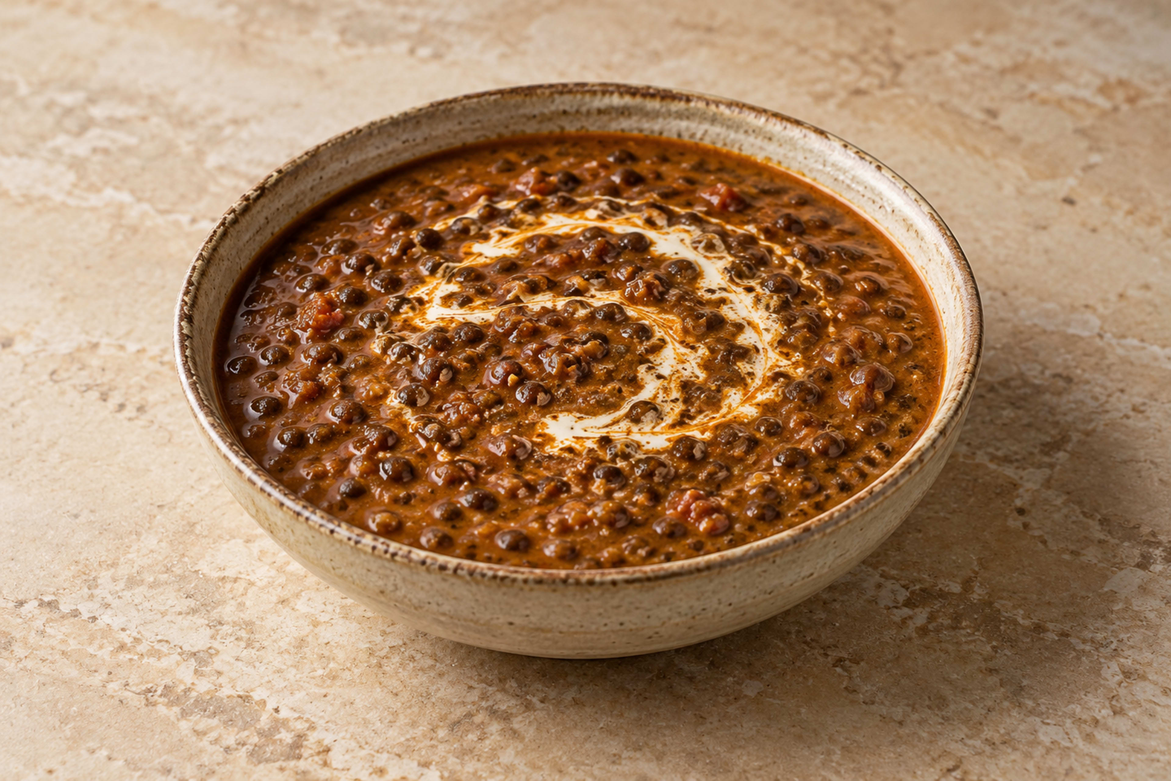 Slow-cooked dal