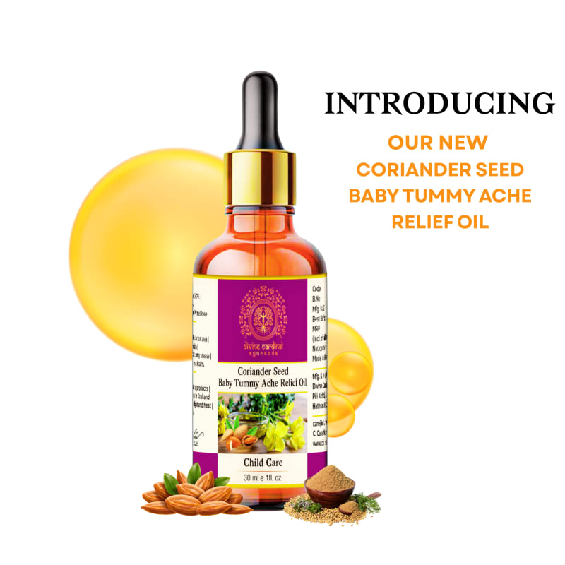 Coriander Seed Baby Tummy Ache Relief Oil