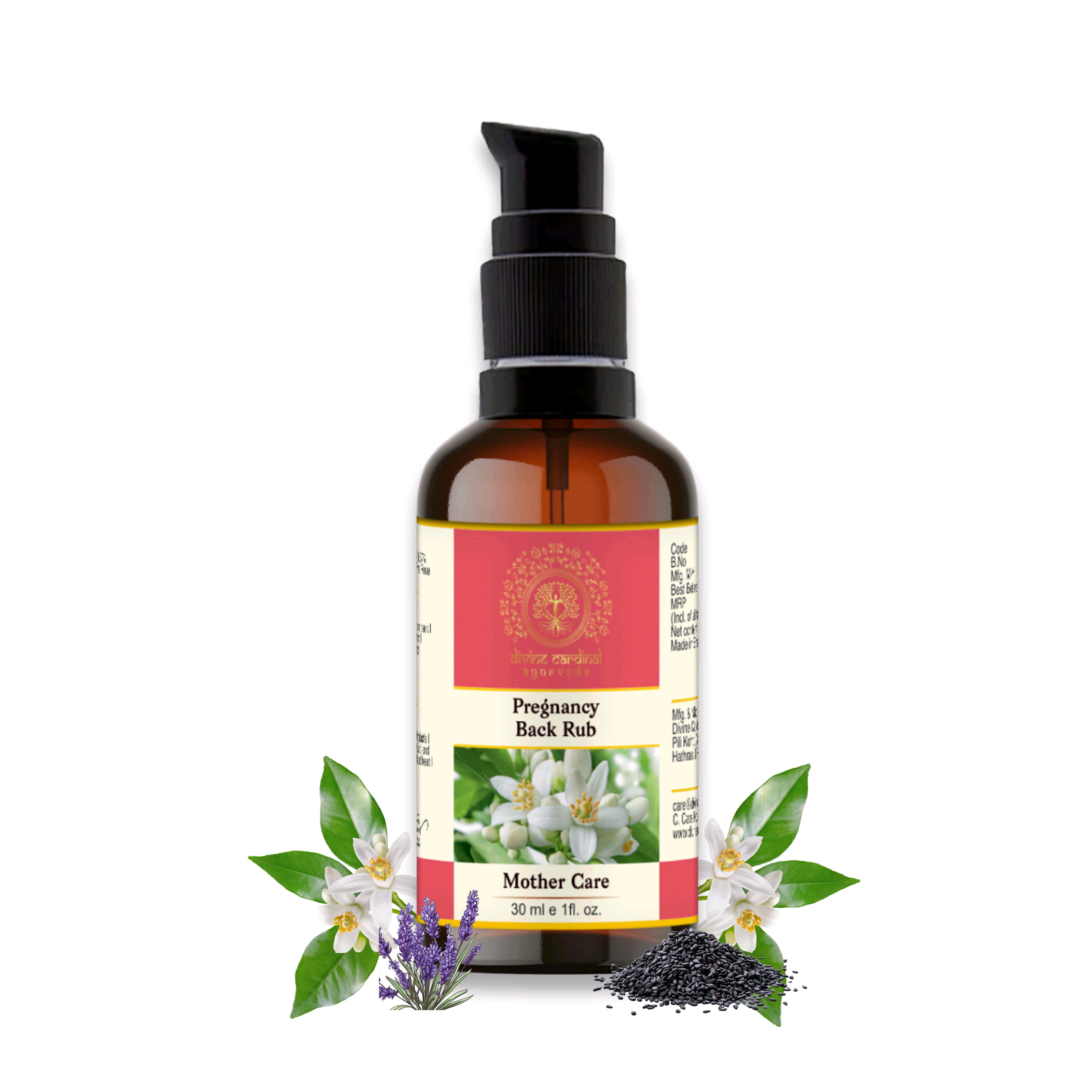 Pregnancy Back Rub Massage Oil