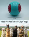 Wave Pattern Dog Ball Toy, Durable Interactive Chew Toy for Medium & Large Dogs thumbnail 4