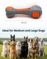 Checkered Bone Dog Toy, Squeaky Interactive Chew Toy for Medium & Large Dogs thumbnail 4