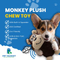 Monkey Plush Squeaky Chew Toy for Dogs(23CM) - Suitable for All Dog Breeds thumbnail 2