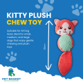 Kitty Round Plush Squeaky Chew Toy for Dogs(35CM) - Suitable for All Dog Breeds thumbnail 3