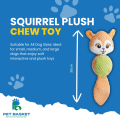 Squirrel Round Plush Squeaky Chew Toy for Dogs(35CM) - Suitable for All Dog Breeds thumbnail 3
