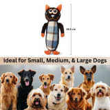 Halloween Kitty Dog Toy, Plush Squeaky Chew Toy for Small, Medium & Large Dogs view 5