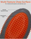 Checkered Oval Dog Toy, Squeaky Interactive Chew Toy for Medium & Large Dogs view 5