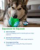 Glow-in-the-Dark Spiky Dog Ball Toy, Durable Interactive Chew Toy for Medium & Large Dogs view 5
