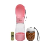 Portable Dog Water Bottle with Dispensers view 1
