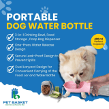 Portable Dog Water Bottle with Dispensers view 2