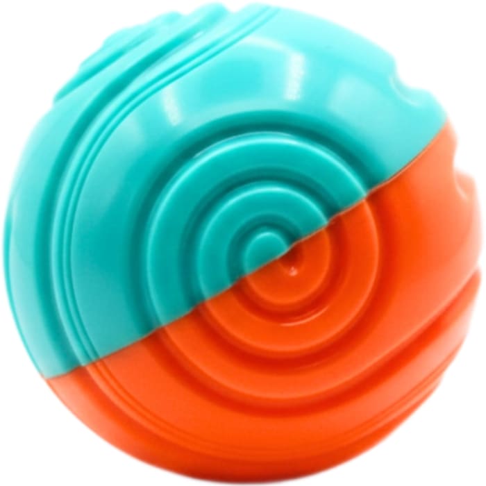 Spiral Pattern Dog Ball Toy, Durable Interactive Chew Toy for Small Dogs view 2