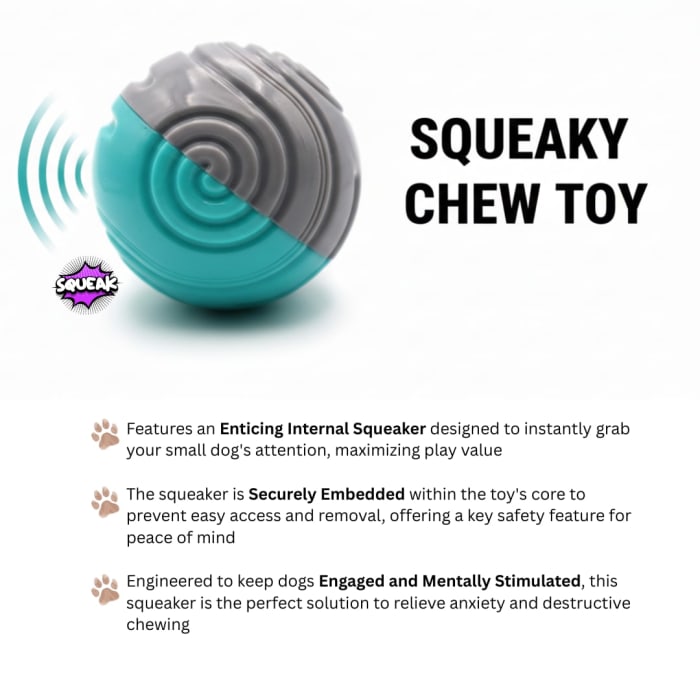 Spiral Pattern Dog Ball Toy, Durable Interactive Chew Toy for Small Dogs view 4