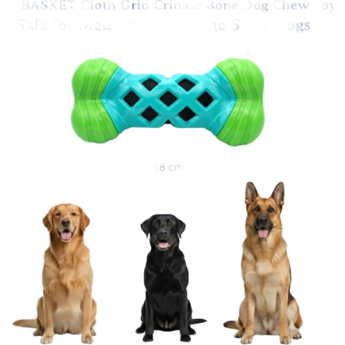 Crinkle Bone Dog Toy, Durable Chew Toy for Medium & Large Dogs view 6