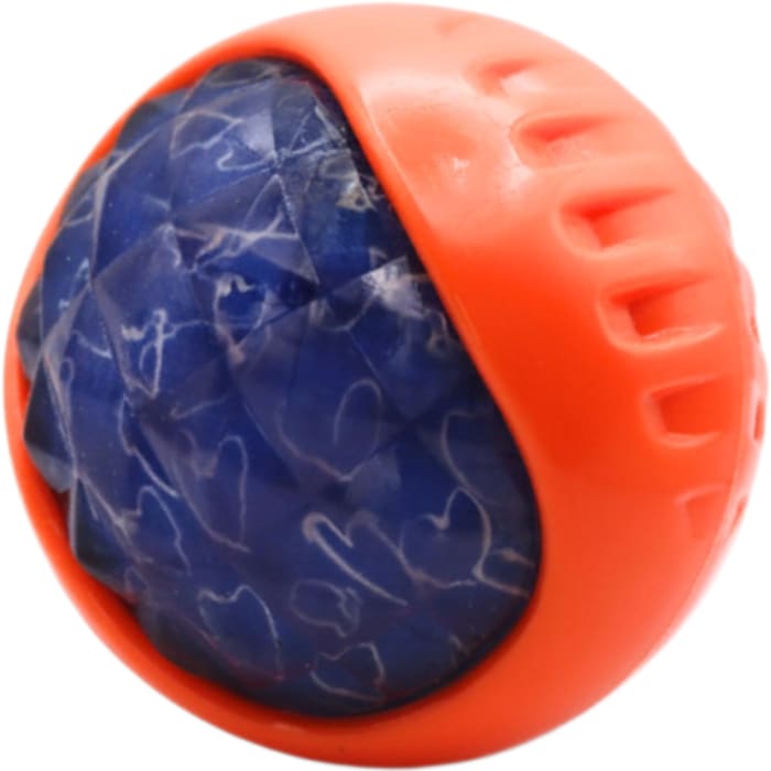 Wave Pattern Dog Ball Toy, Durable Interactive Chew Toy for Medium & Large Dogs view 1