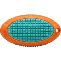 Checkered Oval Dog Toy, Squeaky Interactive Chew Toy for Medium & Large Dogs