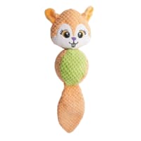 Squirrel Round Plush Squeaky Chew Toy for Dogs(35CM) - Suitable for All Dog Breeds