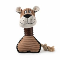 Giraffe with Rope Tail Plush Squeaky Chew Toy for Dogs(49CM) - Suitable for All Dog Breeds