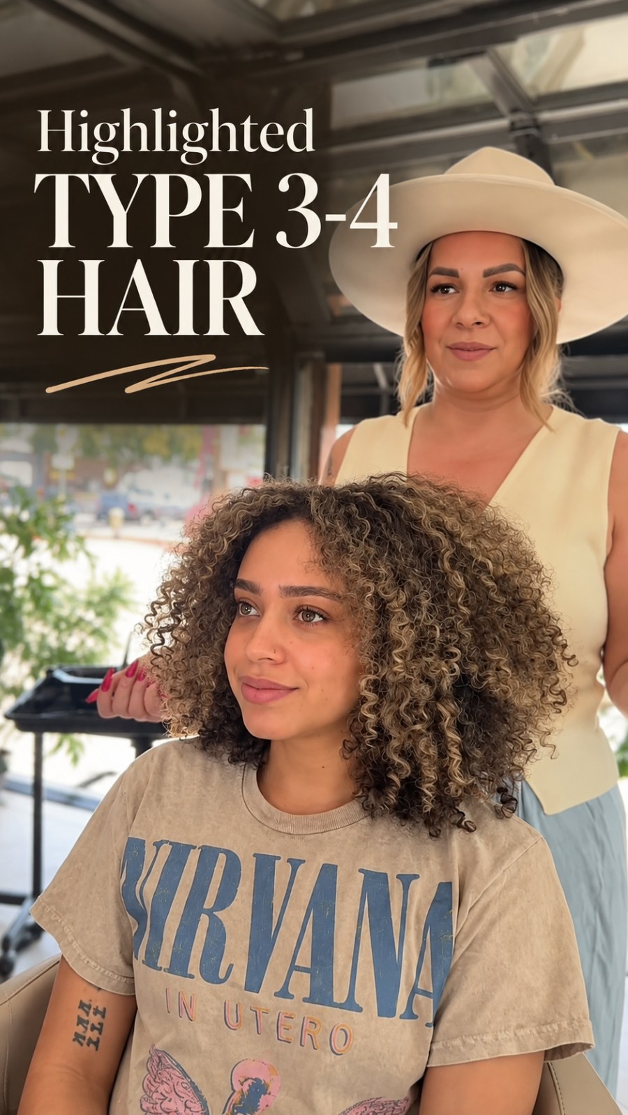 Highlighted type 3 to 4 hair at SMOOTHED