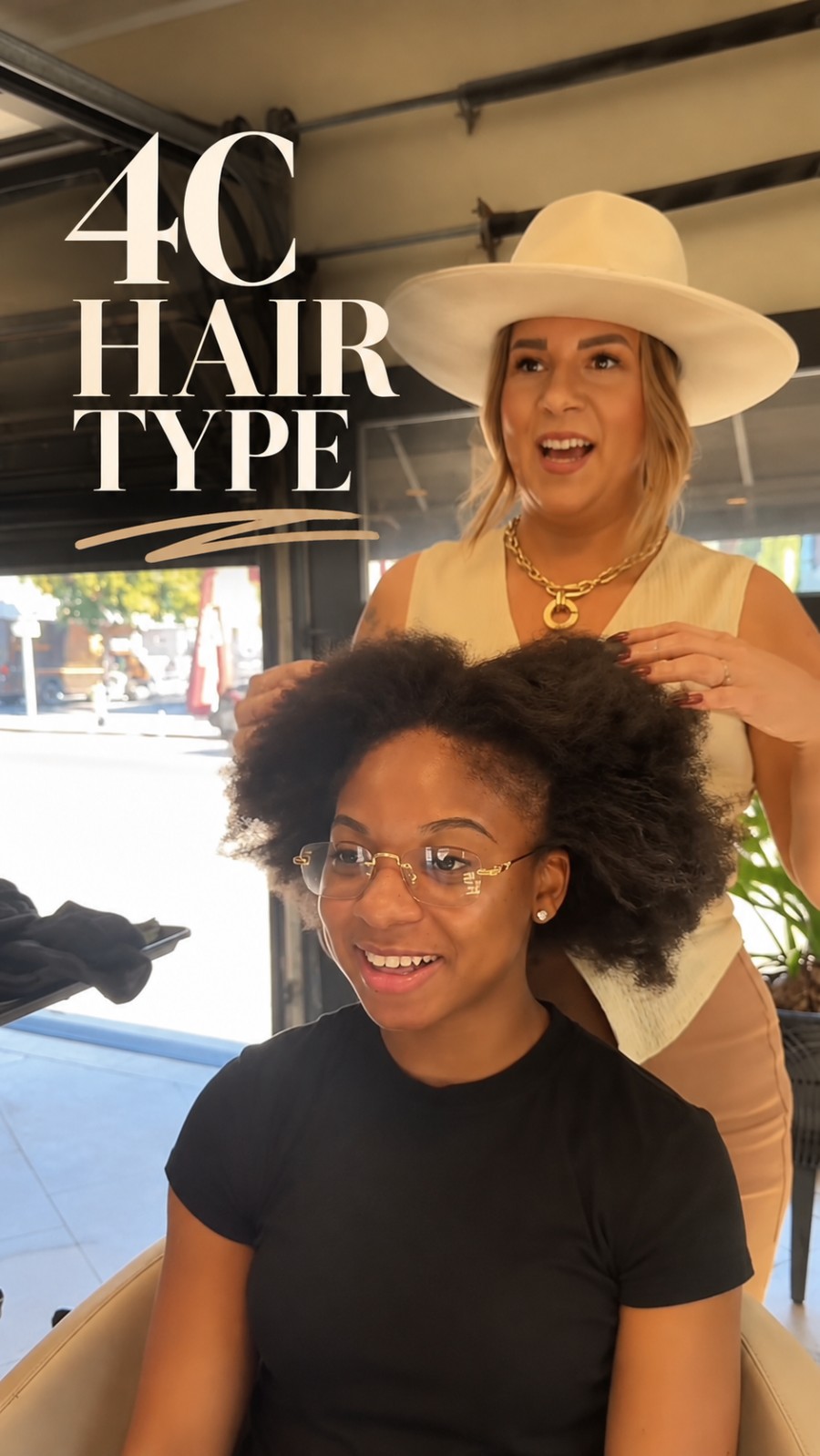 4C hair at SMOOTHED