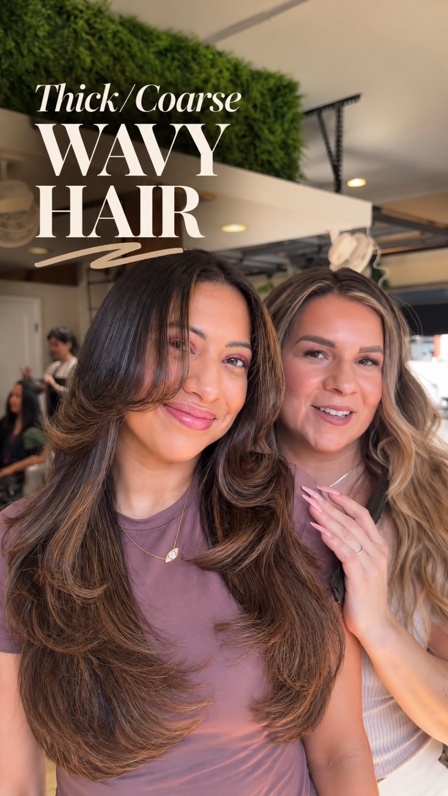 Thick coarse wavy hair at SMOOTHED