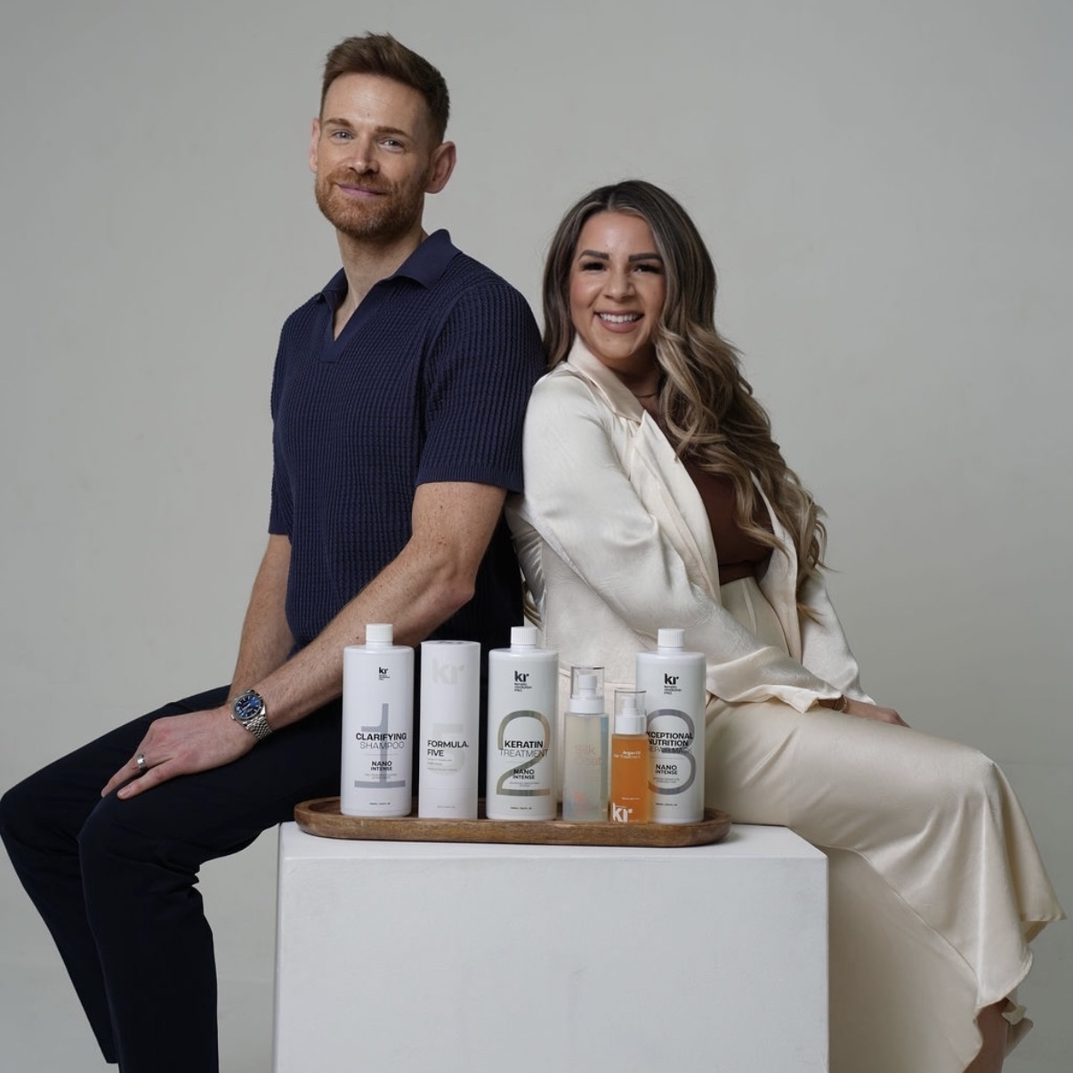 Kaylie with the Keratin Revolution product range