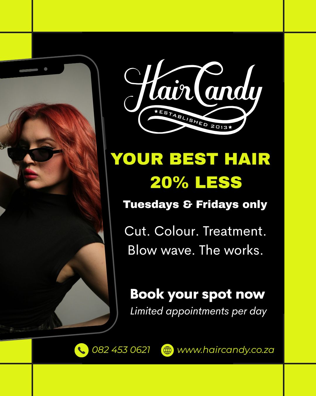 Hair Candy salon promotion flyer 2