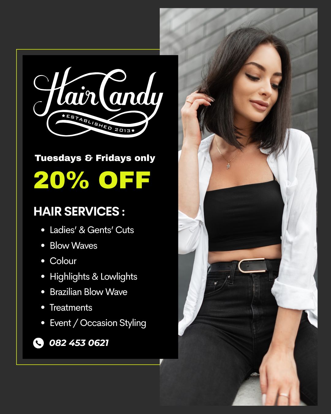 Hair Candy salon promotion flyer 4