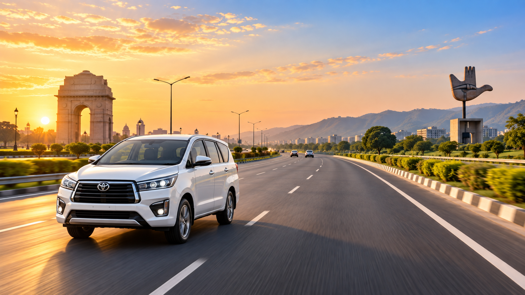 Delhi to Chandigarh one way cab route