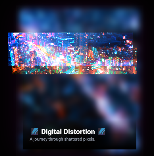 Glitch Card preview